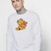 Garfield Hug A Teddy Bear Sweatshirt