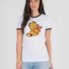 Garfield Hug A Teddy Bear Ringer Tee