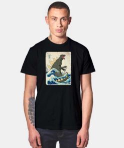 Godzilla Kanagawa Japanese Vintage T Shirt