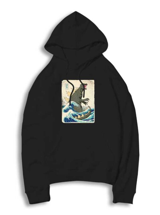 Godzilla Kanagawa Japanese Vintage Hoodie