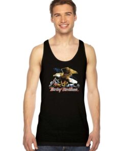 Harley Davidson Eagle Emblem 1985 Tank Top