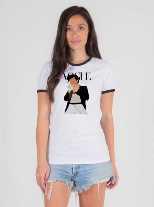 Harry Styles Vogue Cover Art Ringer Tee