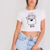 I'm Only Talking To My Dog Today Puppy Crop Top Shirt