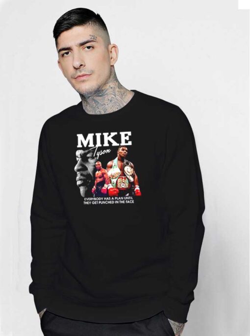 Iron Mike Tyson Legend Boxing Punched In Face Sweatshirt