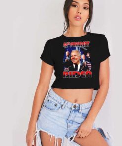 Joe Biden 46th President of America Crop Top Shirt