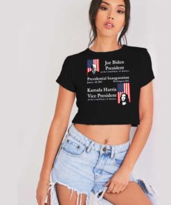 Joe Biden Kamala Harris 2021 For America Crop Top Shirt