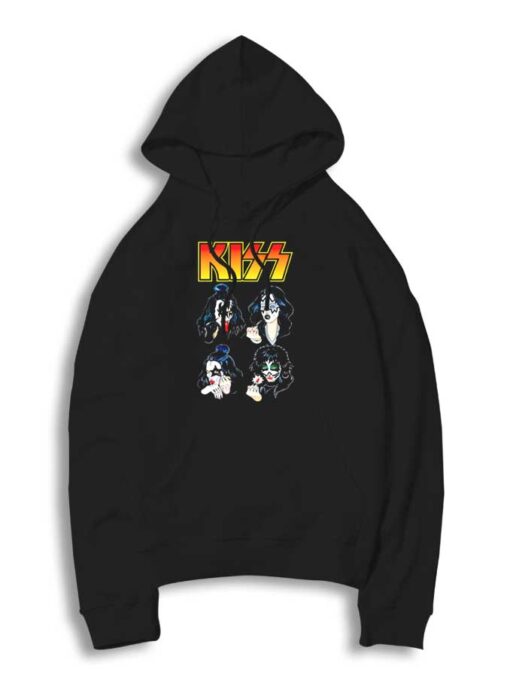 Kiss Band Member Portrait Hoodie