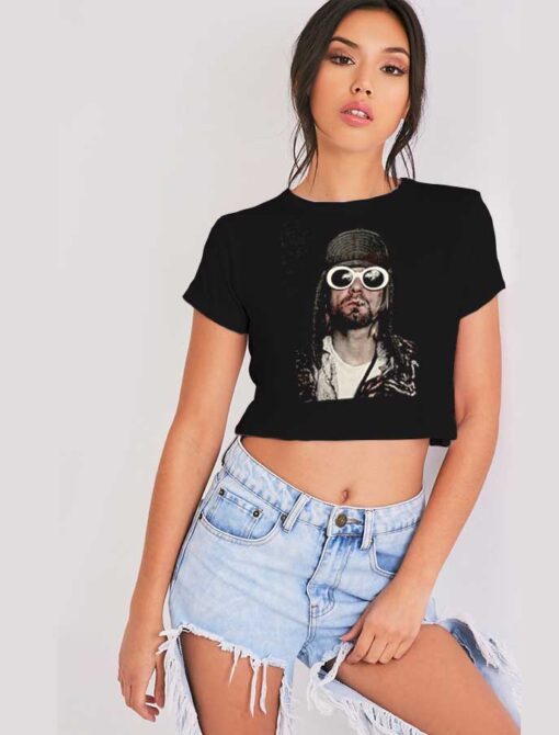 Kurt Cobain Classic Nirvana Crop Top Shirt