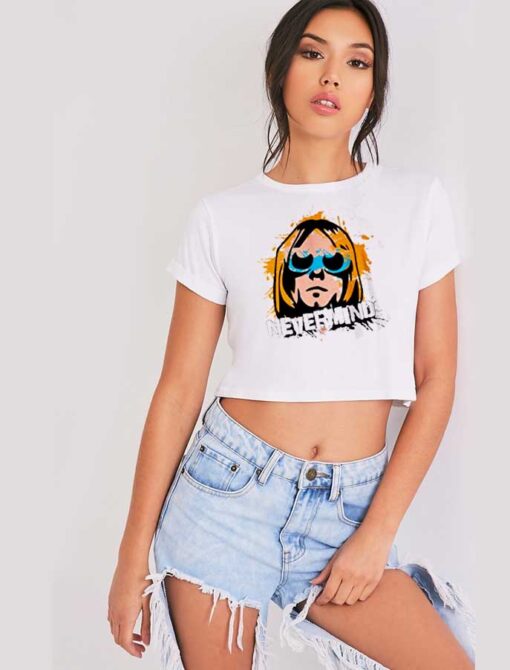 Kurt Cobain Nevermind Nirvana Band Crop Top Shirt