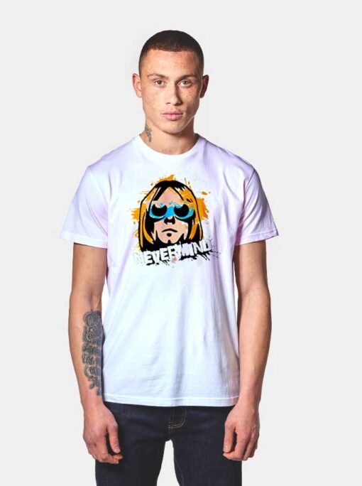 Kurt Cobain Nevermind Nirvana Band T Shirt