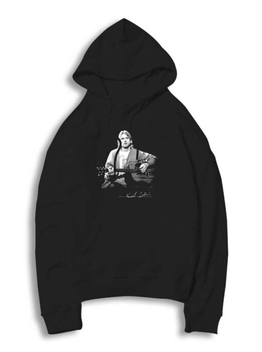 Kurt Cobain Nirvana Unplugged Acoustic Hoodie