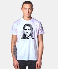 Kurt Cobain RIP Smoking Picture T Shirt