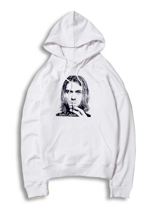 Kurt Cobain RIP Smoking Picture Hoodie