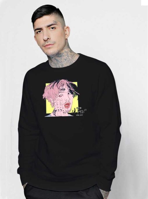 Lil Peep Rip Paint Face Sweatshirt