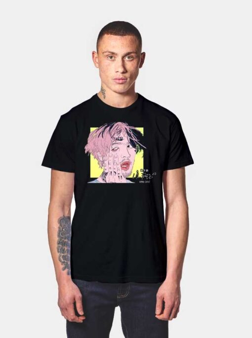 Lil Peep Rip Paint Face T Shirt