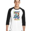 Marvel Vengadores Comics Assemble Raglan Tee