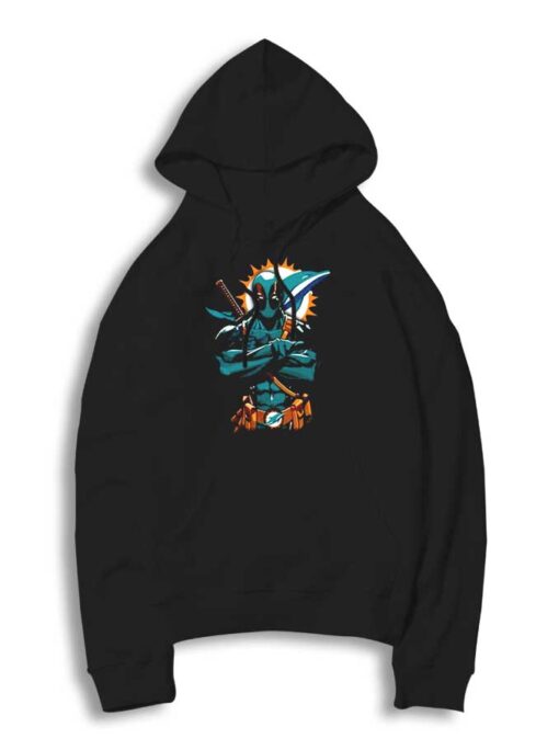 Miami Dolphins Sun Deadpool Hoodie