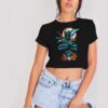 Miami Dolphins Sun Deadpool Crop Top Shirt