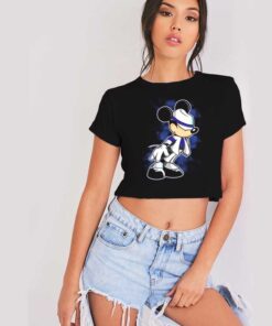 Mickey Mouse Michael Jackson Dance Crop Top Shirt