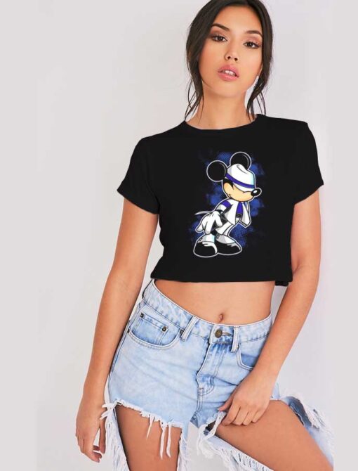 Mickey Mouse Michael Jackson Dance Crop Top Shirt