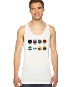 Minimalist Planets Picture Star Wars Tank Top