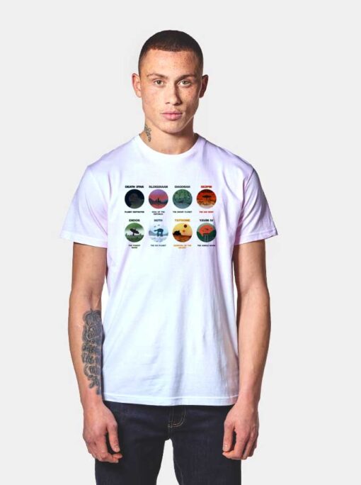 Minimalist Planets Picture Star Wars T Shirt