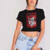 Misfits Death Comes Ripping Dripping Crop Top Shirt