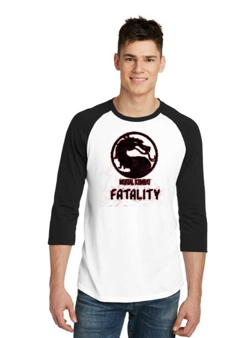 Mortal Kombat Fatality Dragon Raglan Tee