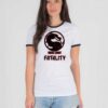 Mortal Kombat Fatality Dragon Ringer Tee