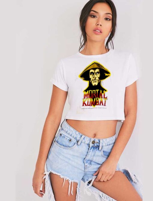 Mortal Kombat Vintage Raiden Guy Crop Top Shirt