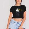 Nirvana Monkey Band Grunge Style Crop Top Shirt