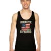 Ohio Buckeye Strong Ohio USA Flag Vintage Tank Top