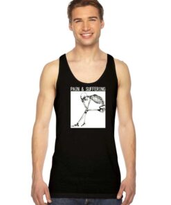 Pain And Suffering Skeleton Sad Tank Top