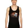 Peanuts Snoopy Joe Cool Harley Flames Motorcycle Tank Top