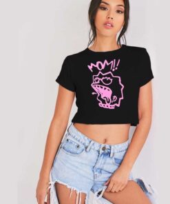 Peep Style Lil Lisa Tattoo Frog Crop Top Shirt