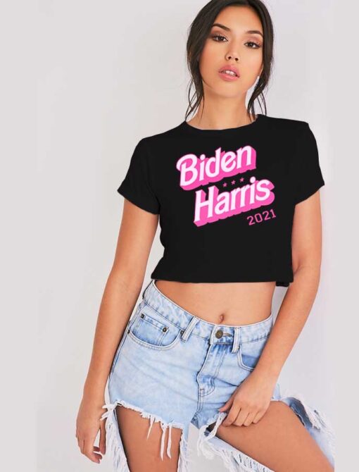 President Joe Biden Barbie Logo Crop Top Shirt