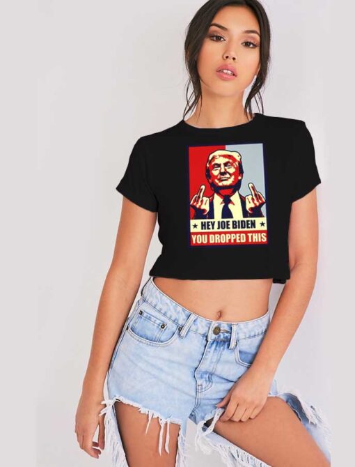 Pro Donald Trump 2020 Republican Conservative President Crop Top Shirt