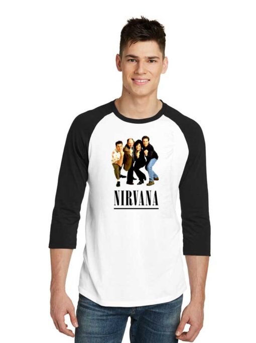 Seinfeld Nirvana Vintage Band Raglan Tee