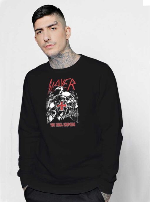 Slayer Band The Final Campaign Eagle Sweatshirt