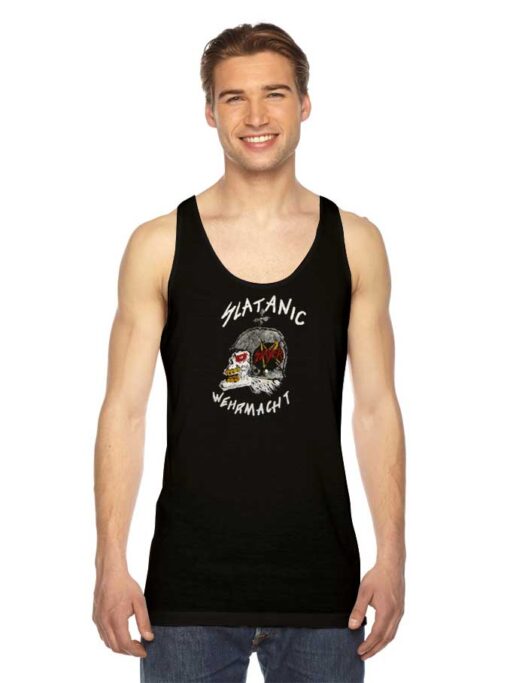 Slayer Slatanic Wehrmacht Skull Tank Top