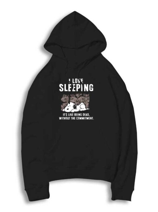 Snoopy I Love Sleeping Dog Hoodie