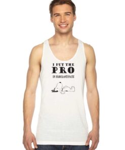 Snoopy I Put The Pro In Procrastinate Tank Top