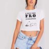 Snoopy I Put The Pro In Procrastinate Crop Top Shirt