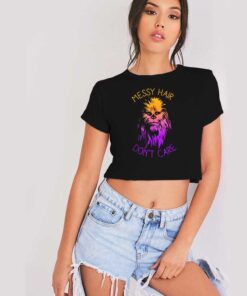 Star Wars Chewbacca Messy Hair Colorful Crop Top Shirt