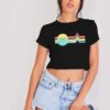 Star Wars The Mandalorian Child Rainbow Crop Top Shirt