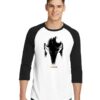 Star Wars The Mandalorian Dark Helmet Raglan Tee