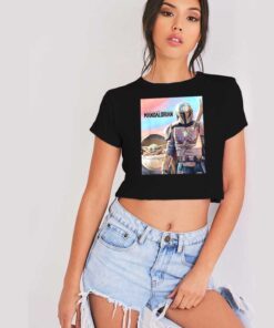 Star Wars The Mandalorian Poster Crop Top Shirt