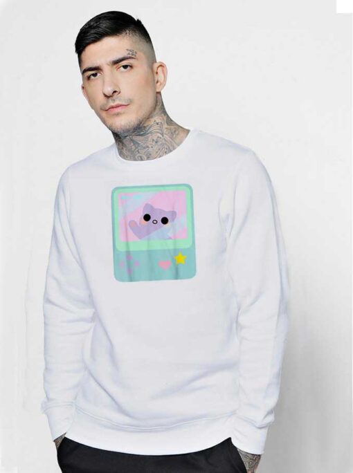 Super Kawaii Gamer Cat Pastel Sweatshirt