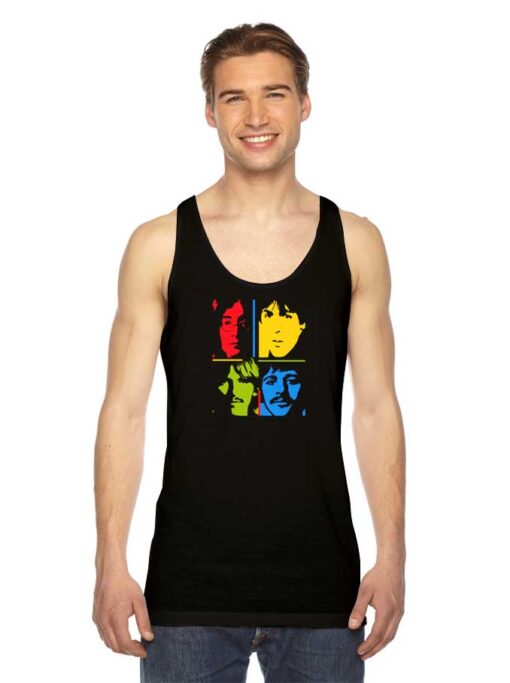 The Beatles Pop Art Collage Tank Top