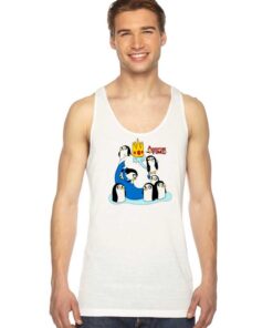 The Ice King and Penguins Adventure Time Tank Top